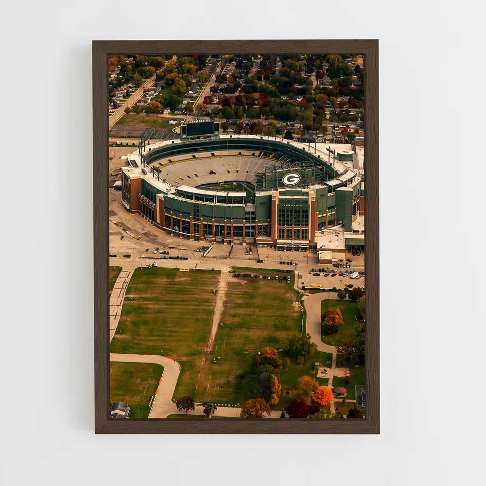 Poster Lambeau Field en Vue Aérienne (vue 5)